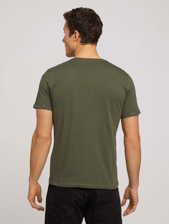 T-Shirt mit Print - Männer - Olive Night Green T-Shirt mit Print - Männer - Olive Night Green - 2 - TOM TAILOR