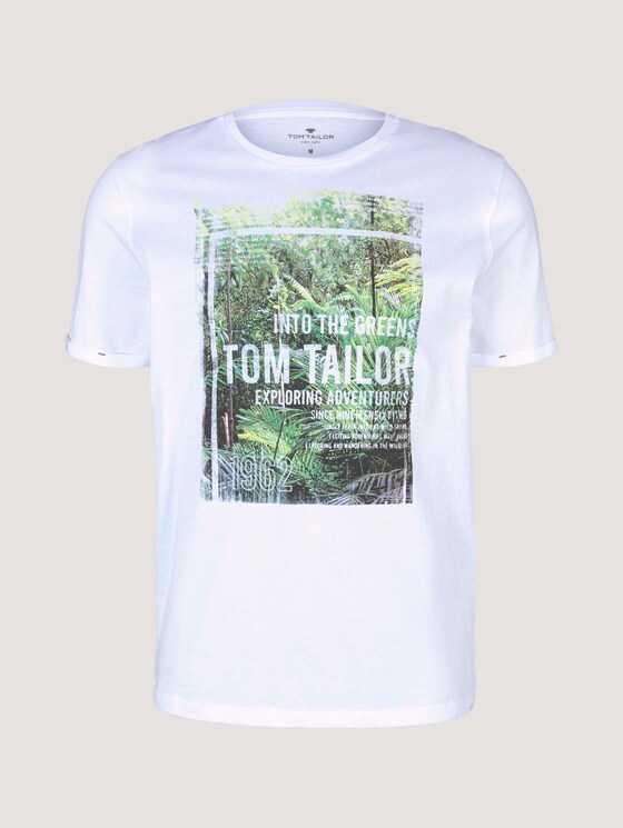 T-Shirt mit Print - Männer - White T-Shirt mit Print - Männer - White - 7 - TOM TAILOR
