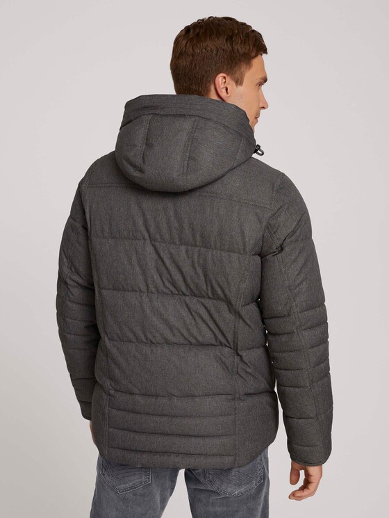 gesteppte Jacke - Männer - grey garment dye structure gesteppte Jacke - Männer - grey garment dye structure - 2 - TOM TAILOR