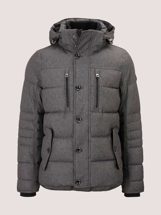 gesteppte Jacke - Männer - grey garment dye structure gesteppte Jacke - Männer - grey garment dye structure - 7 - TOM TAILOR