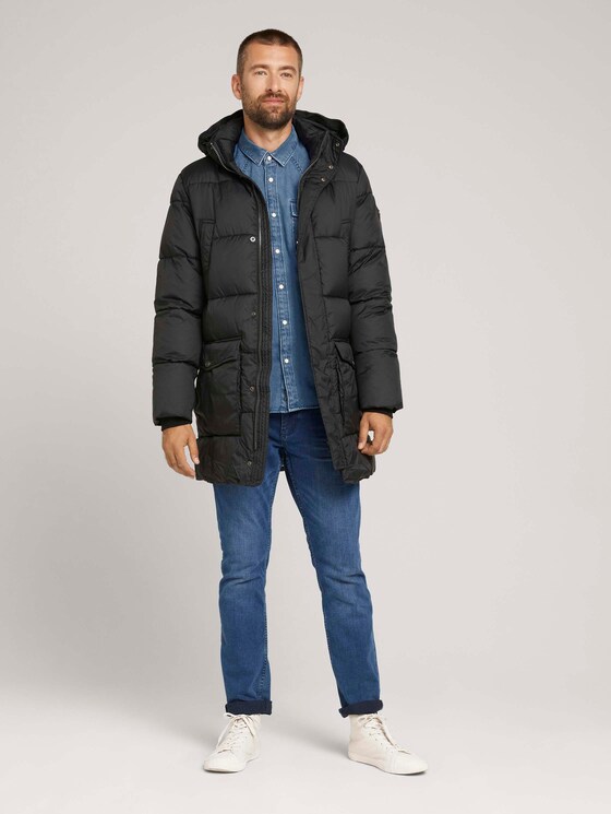 puffermantel van gerecycled polyester - Mannen - Black puffermantel van gerecycled polyester - Mannen - Black - 3 - TOM TAILOR