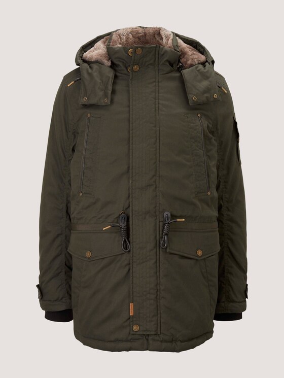 Parker with a hood - Men - Shadow Olive Parker with a hood - Men - Shadow Olive - 7 - TOM TAILOR