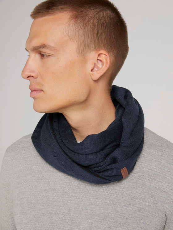 Basic Rundschal mit recyceltem Polyacrylic - Männer - Sky Captain Blue Basic Rundschal mit recyceltem Polyacrylic - Männer - Sky Captain Blue - 5 - Tom Tailor E-Shop Kollektion