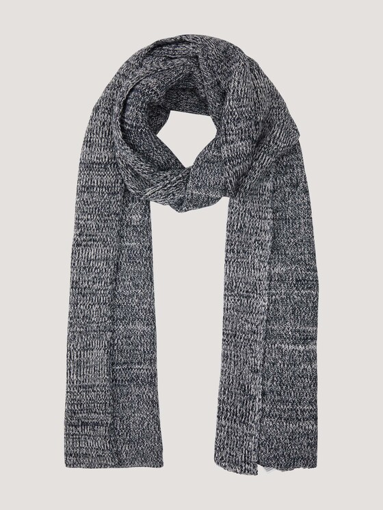 Basic scarf - Men - navy white mouline Basic scarf - Men - navy white mouline - 7 - Tom Tailor E-Shop Kollektion