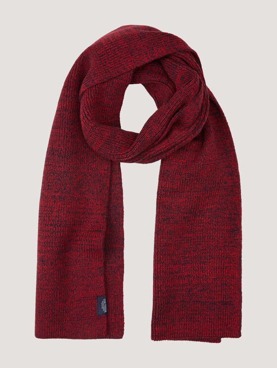 Basic-sjaal - Mannen - navy red mouline Basic-sjaal - Mannen - navy red mouline - 7 - TOM TAILOR