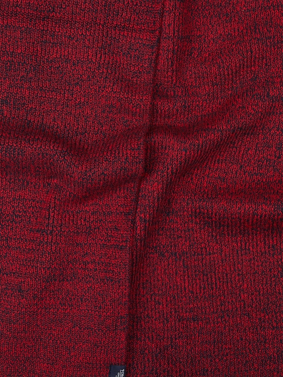 Basic-sjaal - Mannen - navy red mouline Basic-sjaal - Mannen - navy red mouline - 9 - TOM TAILOR