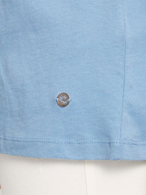 Plus - Print T-Shirt mit Bio-Baumwolle - Frauen - Summer Blue Plus - Print T-Shirt mit Bio-Baumwolle - Frauen - Summer Blue - 10 - My True Me