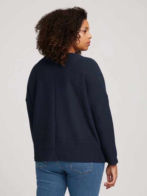 Plus - Shirt mit Fledermausärmeln - Frauen - Sky Captain Blue Plus - Shirt mit Fledermausärmeln - Frauen - Sky Captain Blue - 2 - My True Me