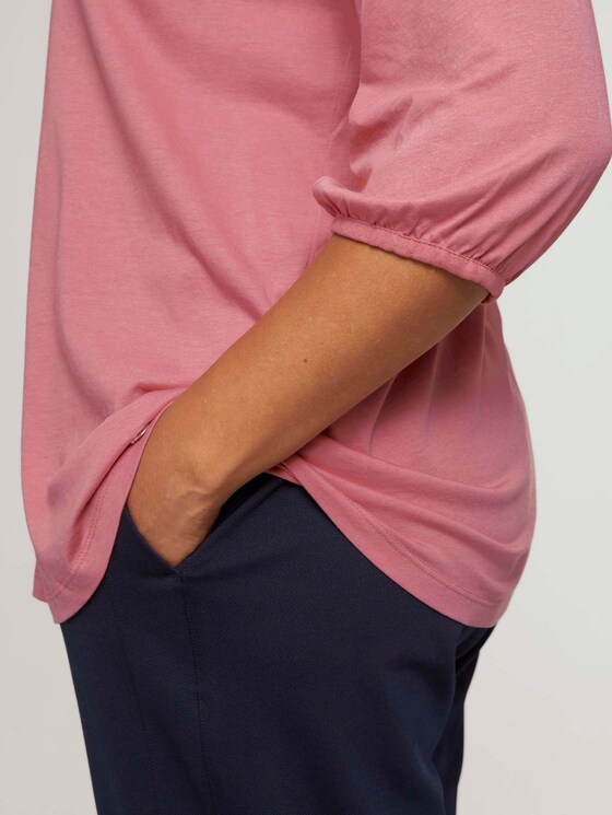 Curvy blouse met V-hals - Vrouwen - Dusty Rose Pink Curvy blouse met V-hals - Vrouwen - Dusty Rose Pink - 9 - My True Me