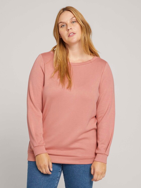 Plus - Basic Sweatshirt - Frauen - Dusty Rose Pink Plus - Basic Sweatshirt - Frauen - Dusty Rose Pink - 1 - My True Me