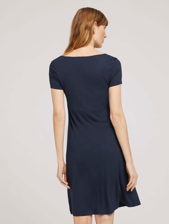 Jerseykleid mit V-Ausschnitt - Frauen - Sky Captain Blue Jerseykleid mit V-Ausschnitt - Frauen - Sky Captain Blue - 2 - TOM TAILOR