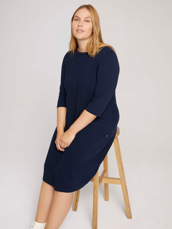 Gestructureerde sweatjurk - Vrouwen - Sky Captain Blue Gestructureerde sweatjurk - Vrouwen - Sky Captain Blue - 5 - My True Me