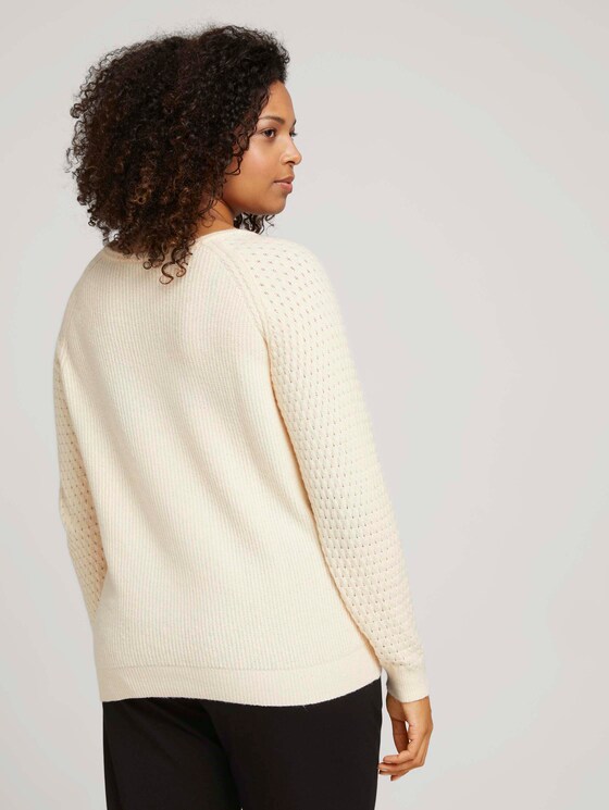 Curvy - Trui met raglanmouwen - Vrouwen - soft creme beige Curvy - Trui met raglanmouwen - Vrouwen - soft creme beige - 2 - My True Me
