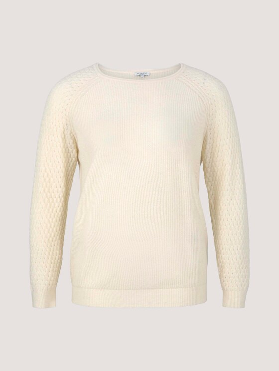 Curvy - Trui met raglanmouwen - Vrouwen - soft creme beige Curvy - Trui met raglanmouwen - Vrouwen - soft creme beige - 7 - My True Me