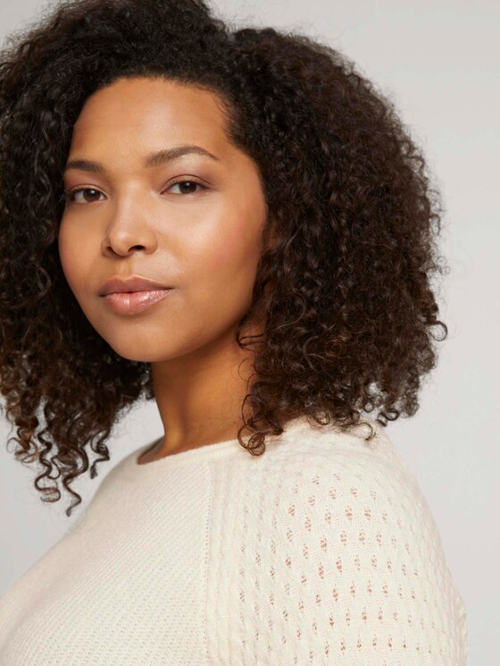 Curvy - Trui met raglanmouwen - Vrouwen - soft creme beige Curvy - Trui met raglanmouwen - Vrouwen - soft creme beige - 9 - My True Me