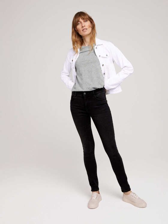 T-Shirt mit Bio-Baumwolle - Frauen - grey cocktail minimal T-Shirt mit Bio-Baumwolle - Frauen - grey cocktail minimal - 3 - TOM TAILOR