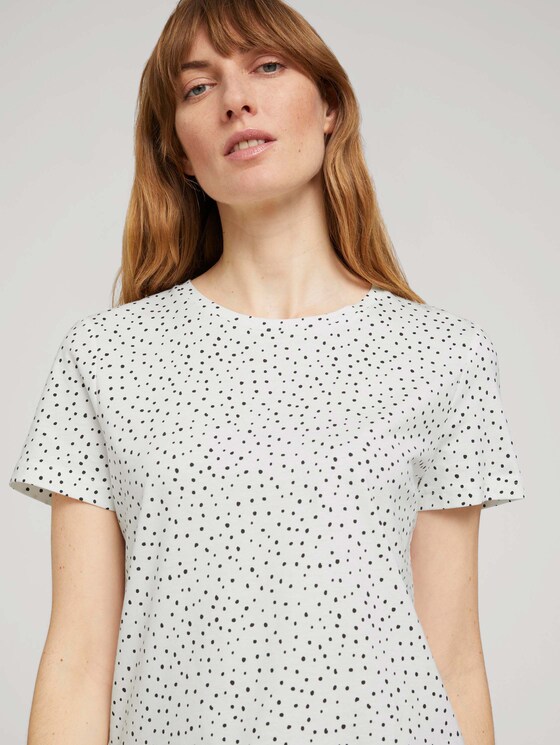 T-Shirt mit Bio-Baumwolle - Frauen - offwhite dot design T-Shirt mit Bio-Baumwolle - Frauen - offwhite dot design - 9 - TOM TAILOR