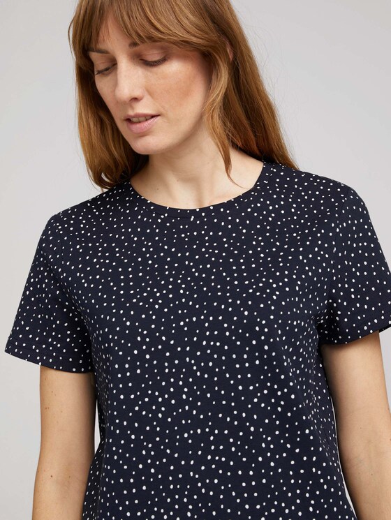 T-Shirt mit Bio-Baumwolle - Frauen - navy dot design T-Shirt mit Bio-Baumwolle - Frauen - navy dot design - 9 - TOM TAILOR