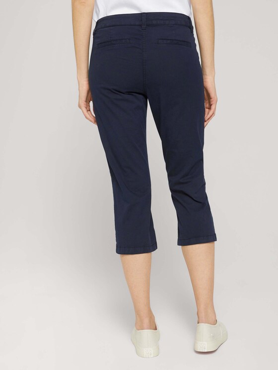 Tapered Relaxed Caprihose mit Knopfleiste - Frauen - Sky Captain Blue Tapered Relaxed Caprihose mit Knopfleiste - Frauen - Sky Captain Blue - 2 - TOM TAILOR