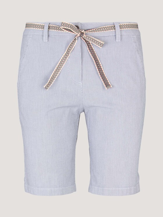 Chino Bermuda Shorts mit Gürtel - Frauen - Thin Stripe Pants Chino Bermuda Shorts mit Gürtel - Frauen - Thin Stripe Pants - 7 - TOM TAILOR