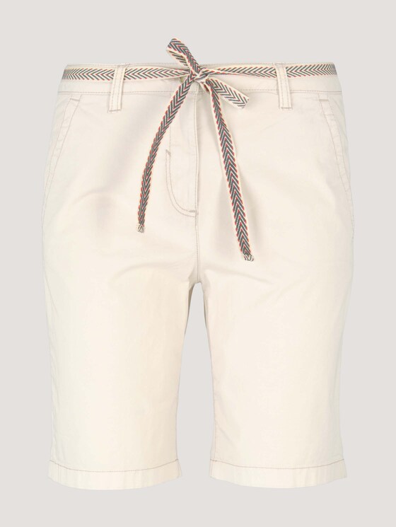 Chino Bermuda Shorts mit Gürtel - Frauen - soft vanilla Chino Bermuda Shorts mit Gürtel - Frauen - soft vanilla - 7 - TOM TAILOR