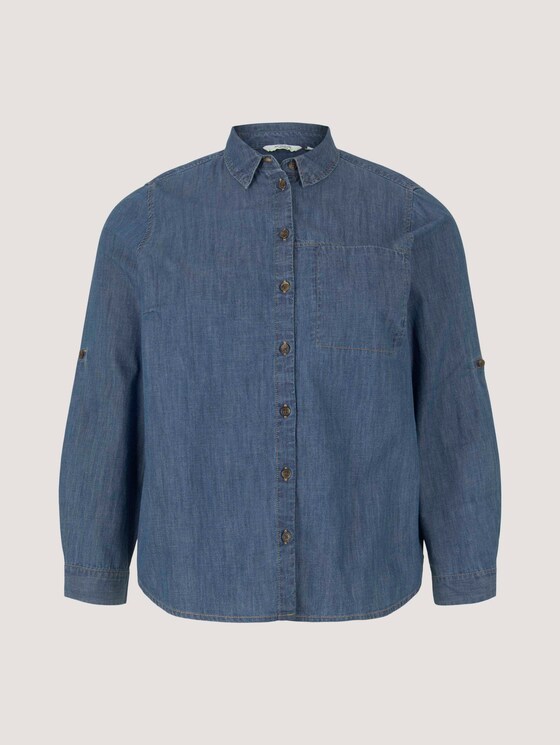 Curvy - Jeansblouse - Vrouwen - Blue Denim Curvy - Jeansblouse - Vrouwen - Blue Denim - 7 - My True Me