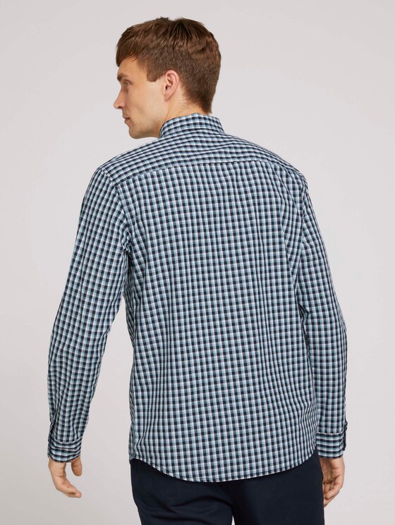 Kariertes Hemd - Männer - navy-blue-offwhite-small-check Kariertes Hemd - Männer - navy-blue-offwhite-small-check - 2 - TOM TAILOR