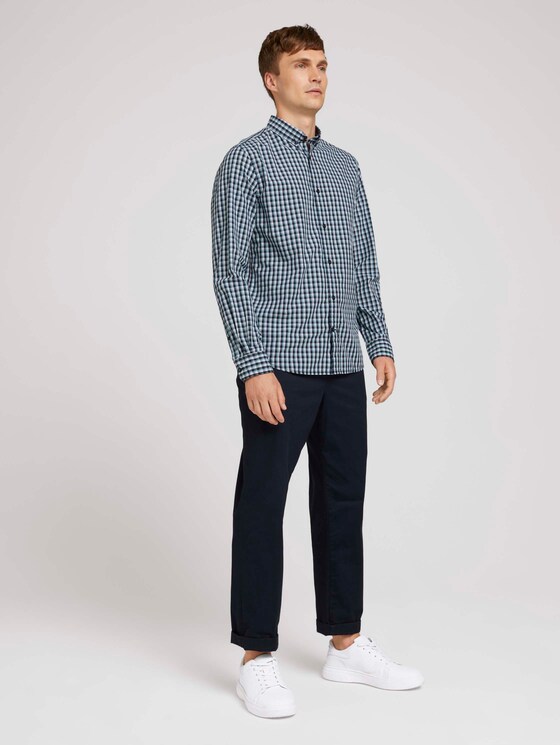 Kariertes Hemd - Männer - navy-blue-offwhite-small-check Kariertes Hemd - Männer - navy-blue-offwhite-small-check - 3 - TOM TAILOR