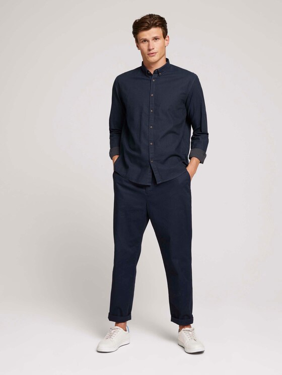 fijn gestreept overhemd - Mannen - navy tonal twill stripe fijn gestreept overhemd - Mannen - navy tonal twill stripe - 3 - TOM TAILOR Denim