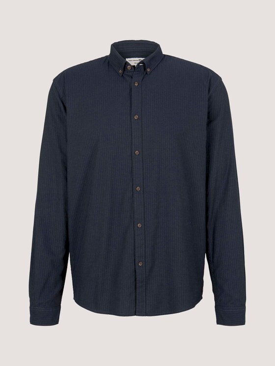 fijn gestreept overhemd - Mannen - navy tonal twill stripe fijn gestreept overhemd - Mannen - navy tonal twill stripe - 7 - TOM TAILOR Denim