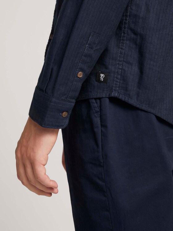 fijn gestreept overhemd - Mannen - navy tonal twill stripe fijn gestreept overhemd - Mannen - navy tonal twill stripe - 9 - TOM TAILOR Denim