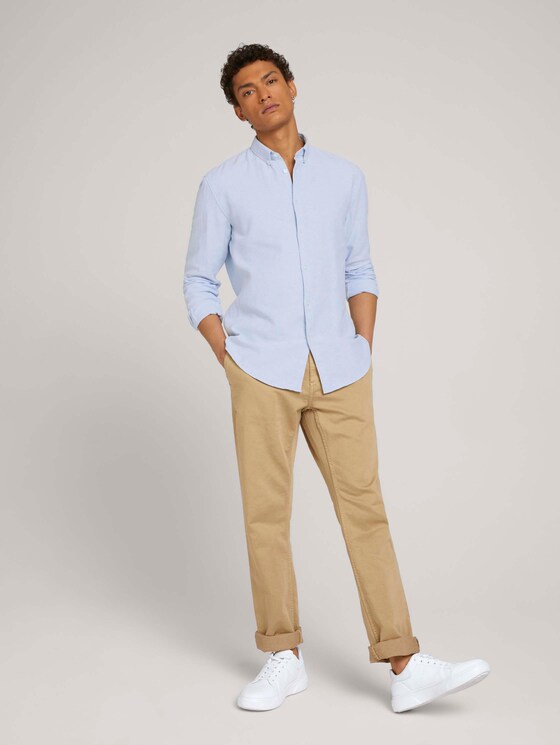 Hemd aus Bio-Baumwolle - Männer - light blue white twill Hemd aus Bio-Baumwolle - Männer - light blue white twill - 3 - TOM TAILOR Denim