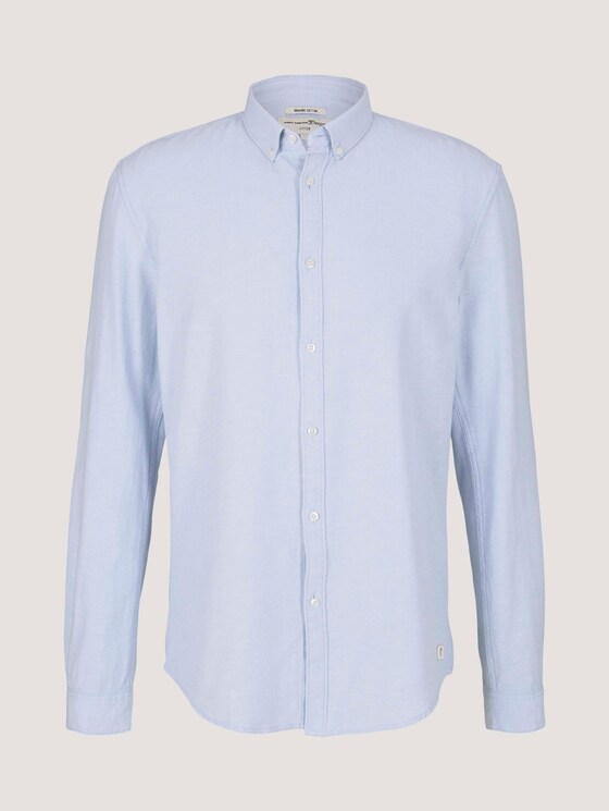 Hemd aus Bio-Baumwolle - Männer - light blue white twill Hemd aus Bio-Baumwolle - Männer - light blue white twill - 7 - TOM TAILOR Denim