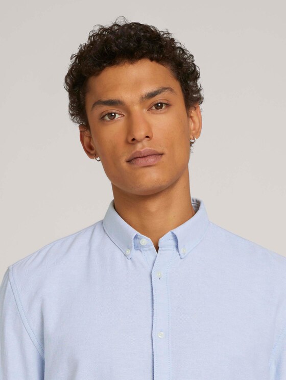Hemd aus Bio-Baumwolle - Männer - light blue white twill Hemd aus Bio-Baumwolle - Männer - light blue white twill - 9 - TOM TAILOR Denim
