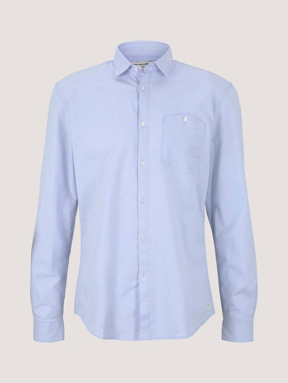 overhemd van biologisch katoen - Mannen - light blue white oxford overhemd van biologisch katoen - Mannen - light blue white oxford - 7 - TOM TAILOR Denim