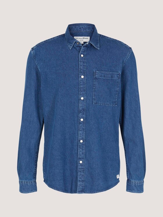 Jeanshemd - Männer - Clean Mid Stone Blue Denim Jeanshemd - Männer - Clean Mid Stone Blue Denim - 7 - TOM TAILOR Denim