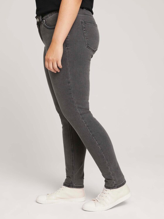 Used Look Skinny Jeans met biologisch katoen - Vrouwen - dark stone black denim Used Look Skinny Jeans met biologisch katoen - Vrouwen - dark stone black denim - 11 - My True Me