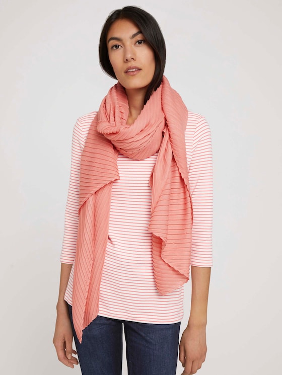 Pleated scarf - Women - dusty pastel pink Pleated scarf - Women - dusty pastel pink - 5 - TOM TAILOR