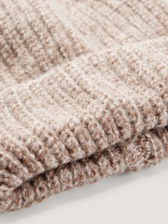 Mottled beanie - Women - french clay beige melange Mottled beanie - Women - french clay beige melange - 9 - TOM TAILOR