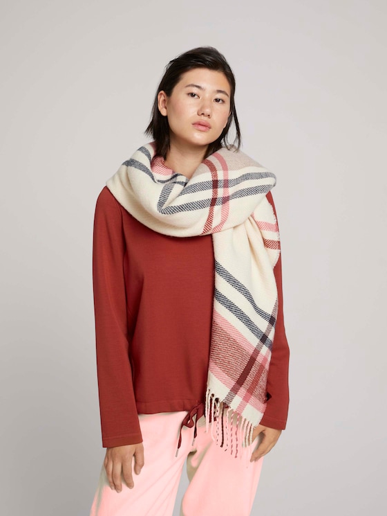 Checkered reversible scarf - Women - cozy pink Checkered reversible scarf - Women - cozy pink - 5 - Tom Tailor E-Shop Kollektion