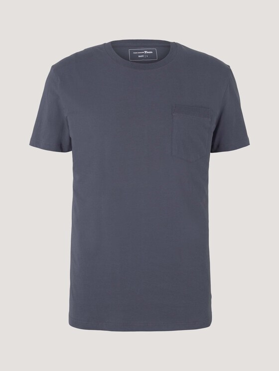 T-Shirt mit Brusttasche - Männer - Blueish Grey T-Shirt mit Brusttasche - Männer - Blueish Grey - 7 - TOM TAILOR Denim