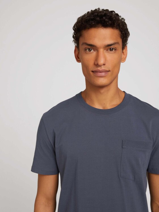 T-Shirt mit Brusttasche - Männer - Blueish Grey T-Shirt mit Brusttasche - Männer - Blueish Grey - 9 - TOM TAILOR Denim