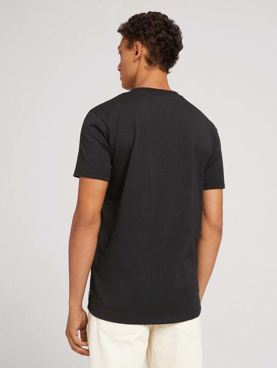 T-Shirt mit Brusttasche - Männer - Black T-Shirt mit Brusttasche - Männer - Black - 2 - TOM TAILOR Denim