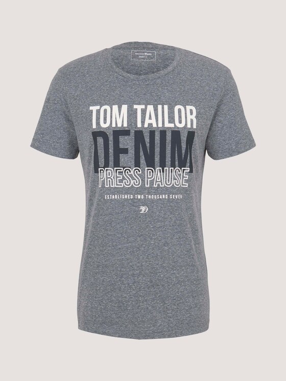 T-Shirt mit Print - Männer - Sky Captain Blue Non-Solid T-Shirt mit Print - Männer - Sky Captain Blue Non-Solid - 7 - TOM TAILOR Denim