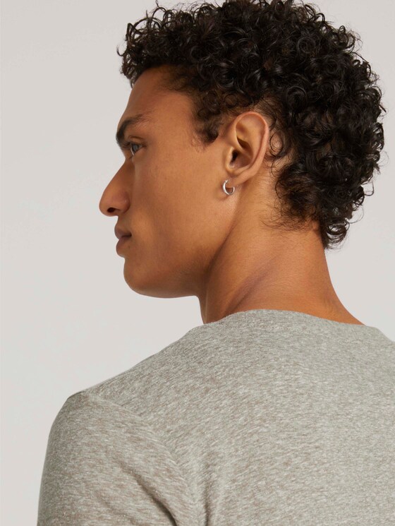 t-shirt with a print - Men - silver olive melange t-shirt with a print - Men - silver olive melange - 10 - TOM TAILOR Denim