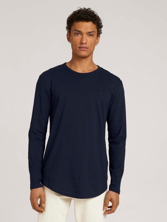 Langarmshirt aus Bio-Baumwolle - Männer - Sky Captain Blue Langarmshirt aus Bio-Baumwolle - Männer - Sky Captain Blue - 1 - TOM TAILOR Denim