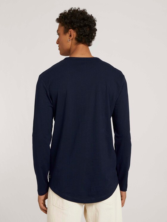 Langarmshirt aus Bio-Baumwolle - Männer - Sky Captain Blue Langarmshirt aus Bio-Baumwolle - Männer - Sky Captain Blue - 2 - TOM TAILOR Denim