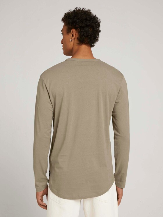 Langarmshirt aus Bio-Baumwolle - Männer - Silver Olive Langarmshirt aus Bio-Baumwolle - Männer - Silver Olive - 2 - TOM TAILOR Denim