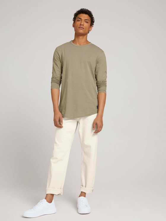 Langarmshirt aus Bio-Baumwolle - Männer - Silver Olive Langarmshirt aus Bio-Baumwolle - Männer - Silver Olive - 3 - TOM TAILOR Denim