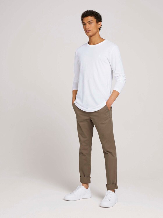 Langarmshirt aus Bio-Baumwolle - Männer - White Langarmshirt aus Bio-Baumwolle - Männer - White - 3 - TOM TAILOR Denim